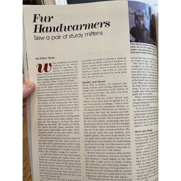 VTG. Threads Magazine Dec 1990 Embroidery Czech Apron Knitting Sewing Needlework - Picture 8 of 9